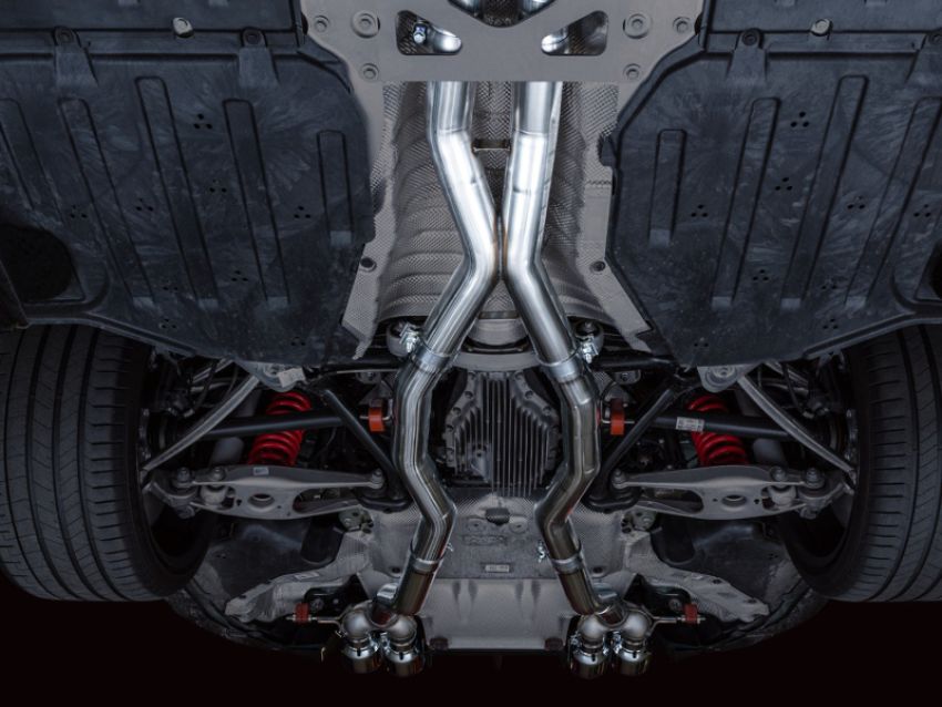 AWE Tuning 3020-43482 AWE Track Edition Catback Exhaust for BMW G8X M3/M4 - Chrome Silver Tips