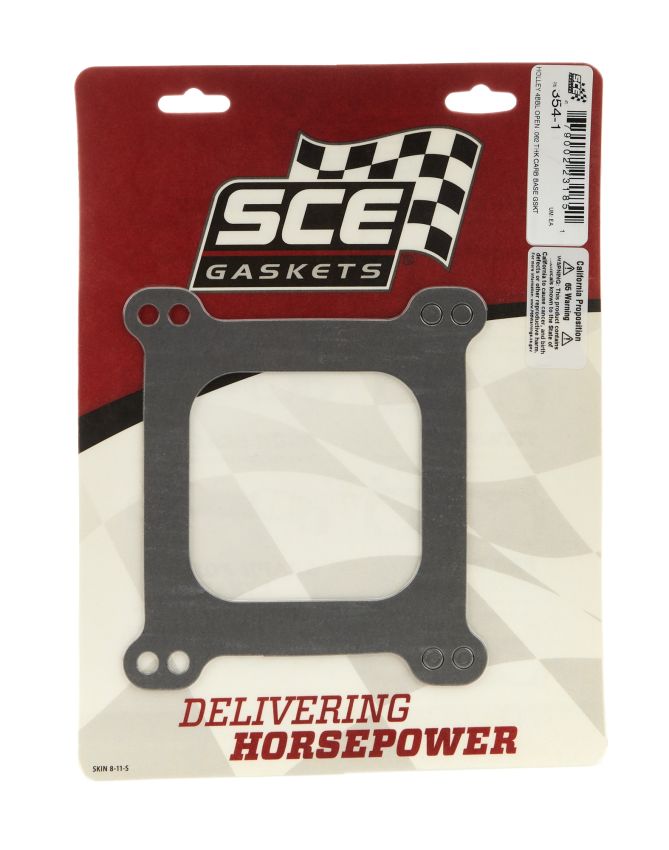 SCE GASKETS 354-1 HOLLEY 4BBL OPEN .062 THK     CARB BASE GSKT