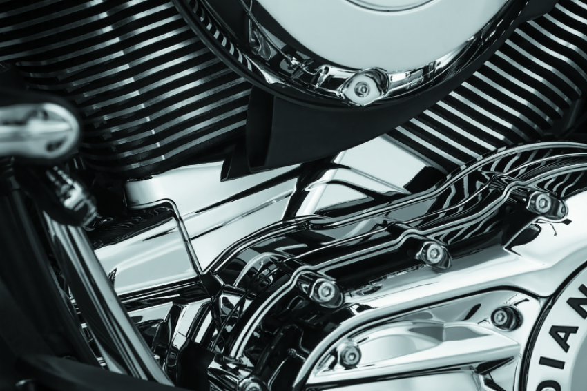 Kuryakyn 5737 Cylinder Base Cover Indian Models Chrome