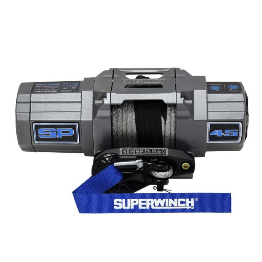 Superwinch 1145250 4500 LBS 12V DC 1/4in x 40ft Synthetic Rope Hawse Fairlead SP 45SR Winch
