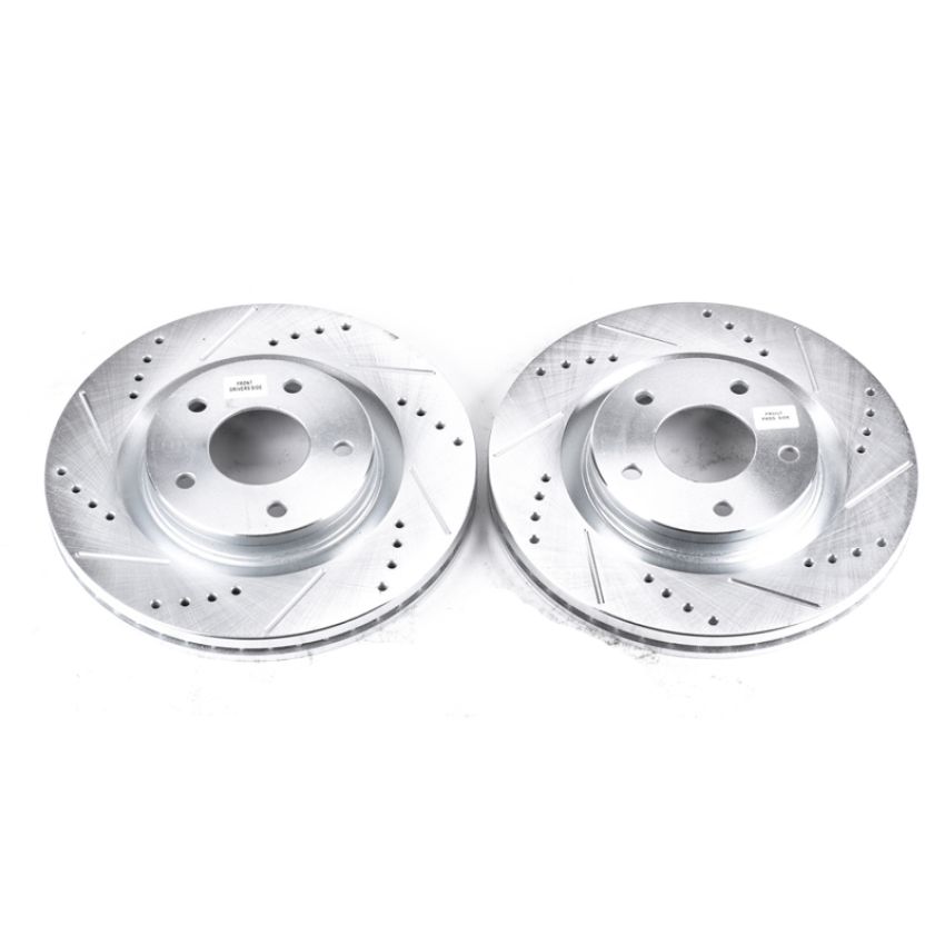 PowerStop JBR1538XPR PowerStop Evolution Performance Drilled, Slotted & Plated Brake Rotor Pair