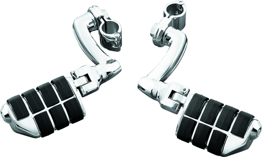 Kuryakyn 4575 Longhorn Offset Dually ISO Peg With  1-1/4in Clamp Chrome