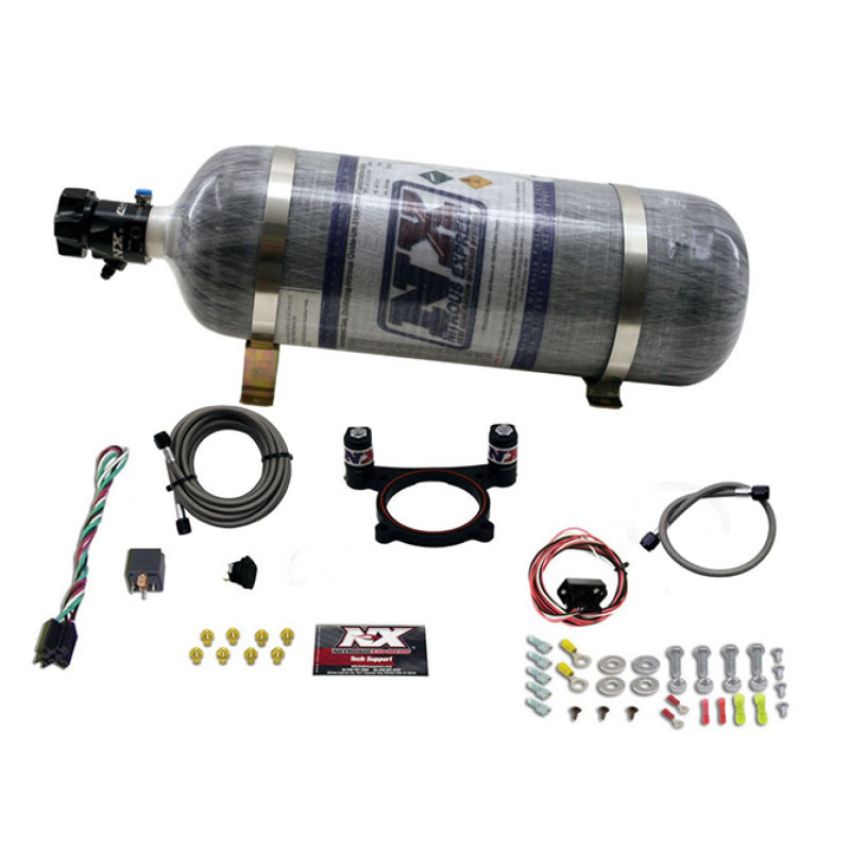 Nitrous Express 20948-12 5.0L Coyote and 7.3L Godzilla Plate System(50-200HP) WITH COMPOSITE BOTTLE