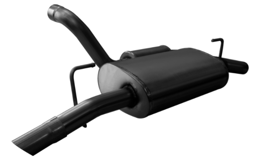 CORSA Performance 21015BLK Corsa 2018-2024 Jeep Wrangler JL 2.5in Dual Rear Turn Down Exit Black Touring Axle-Back Exhaust