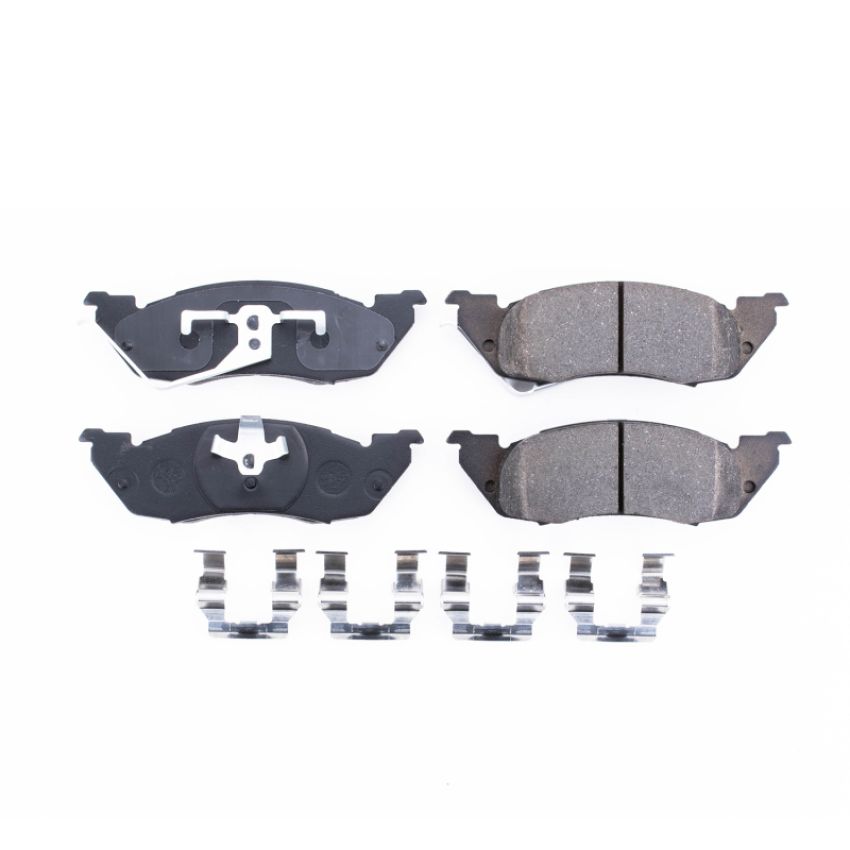PowerStop 17-529 PowerStop - Z17 Low-Dust Ceramic Brake Pads with Hardware