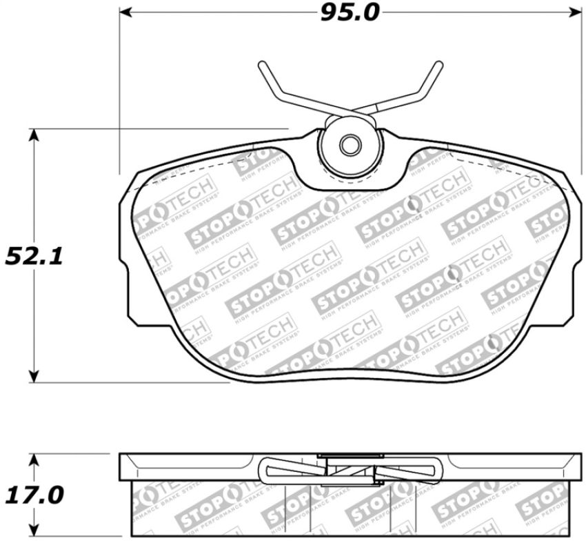Stoptech 308.04930 Street Touring Brake Pads
