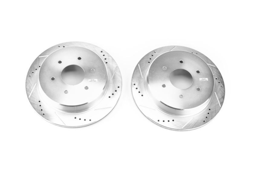 PowerStop JBR1753XPR PowerStop Evolution Performance Drilled, Slotted & Plated Brake Rotor Pair