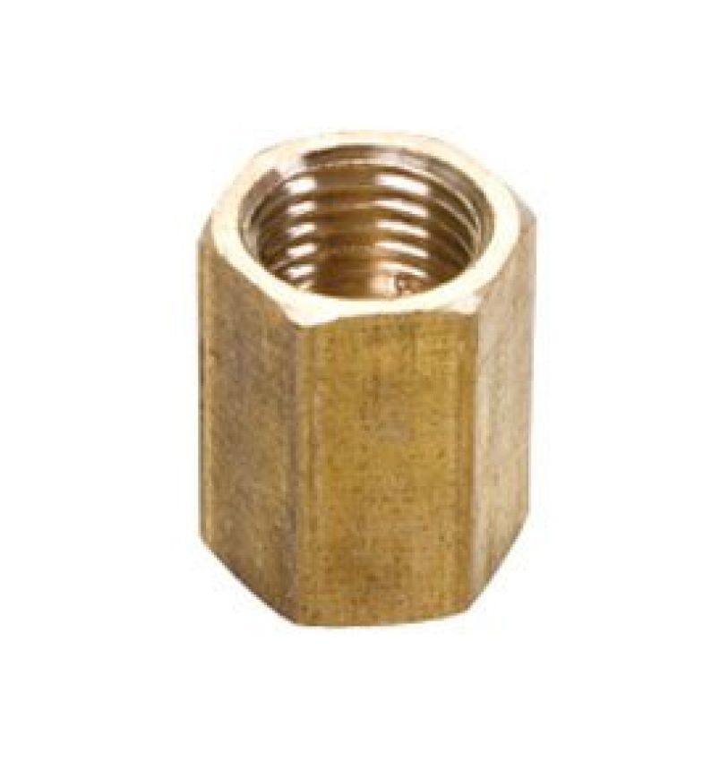 S.U.R. & R. BR405 - Brake Line Union, 3/16 in OD, Brass, PK 4