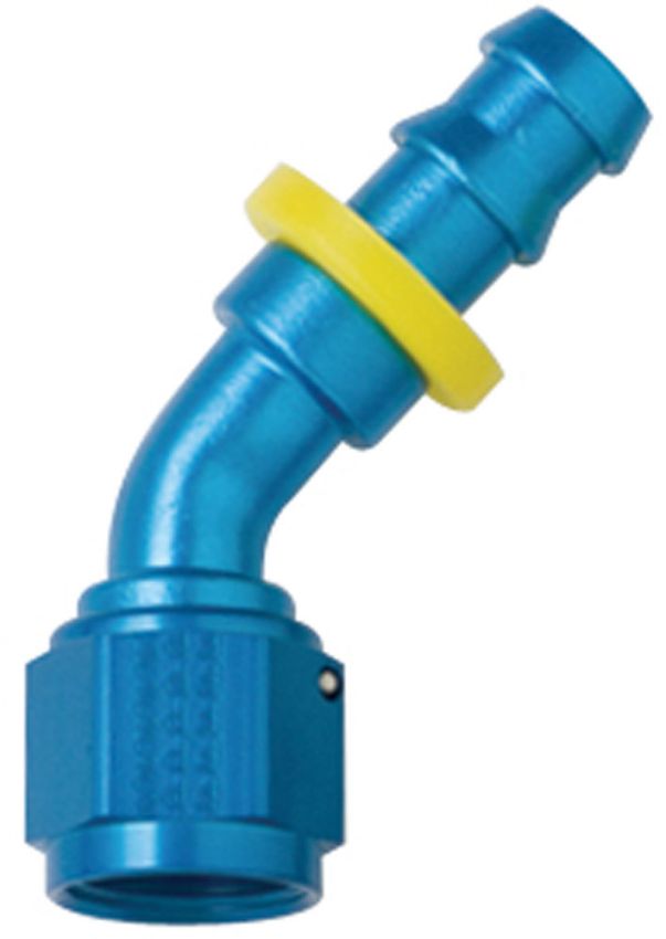 FRAGOLA FRG204508 Hose Fitting #8 45 Deg Push Lock