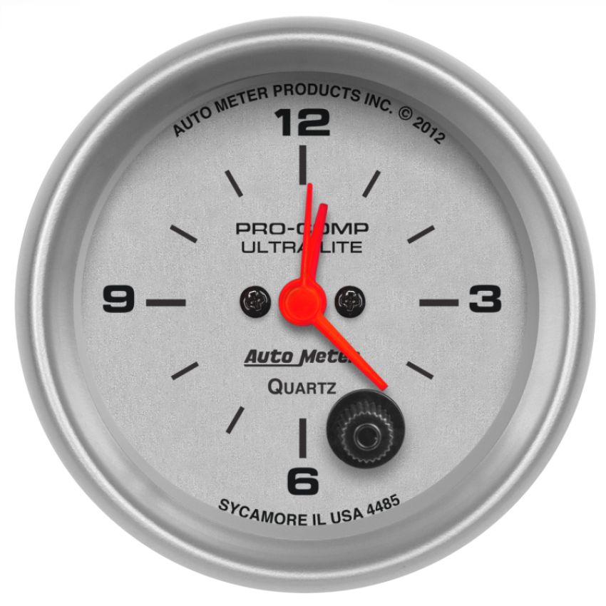 AutoMeter 4485 GAUGE, CLOCK, 2 5/8