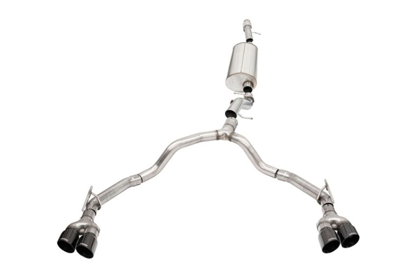 CORSA Performance 21129BLK Corsa 2021-2023 Tahoe / GMC Yukon 4DR 6.2L 4WD Dual Rear 3in - 2.75in Sport Cat-Back DW 4in BLKTips