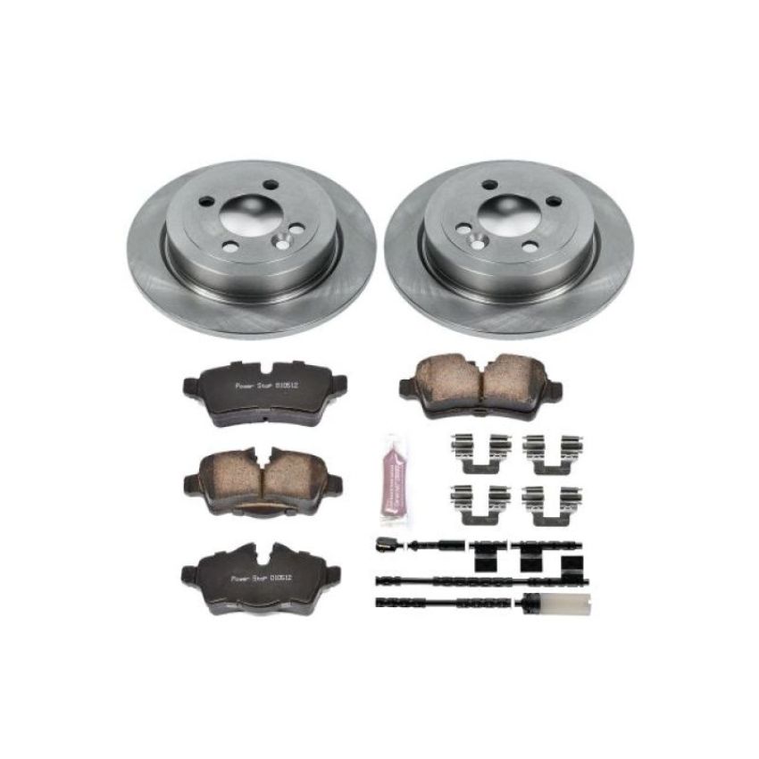 PowerStop KOE6331 OE Stock Replacement Low-Dust Ceramic Brake Pad and Rotor Kit