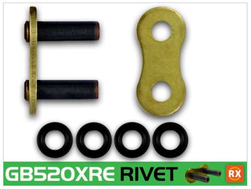 RK Chain GB520XRE-RL GB520XRE-RIVET - Gold