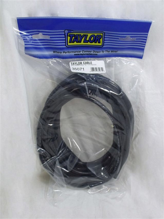 Taylor Cable 35071 8mm Spiro-Pro Plug Wire 30ft Black