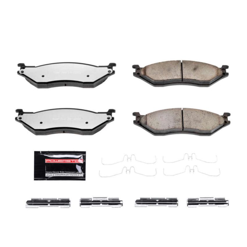 PowerStop Z36-1066 PowerStop - Z36 Truck and SUV Carbon-Fiber Ceramic Brake Pads with Hardware Kit