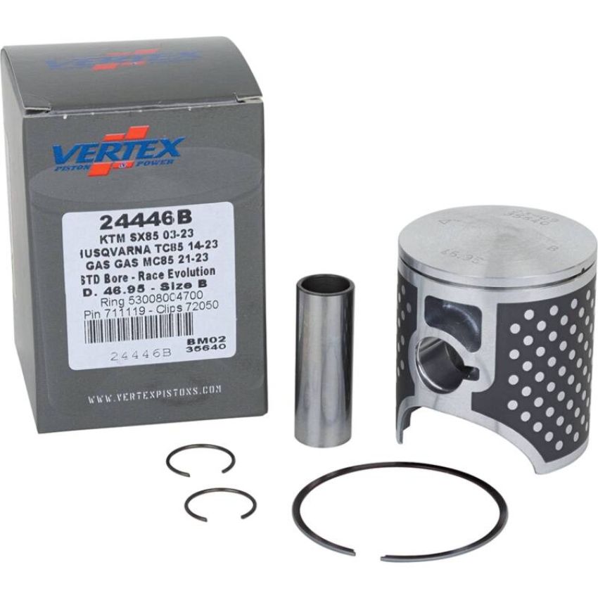 Vertex Pistons 24446B Vertex Piston 03-24 KTM 85 SX 85cc Cast Race Evolution Piston Kit