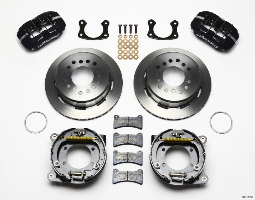Wilwood 140-11392 Dynapro Low-Profile 11.00in P-Brake Kit New Big Ford 2.50in Off Staggerd Mount