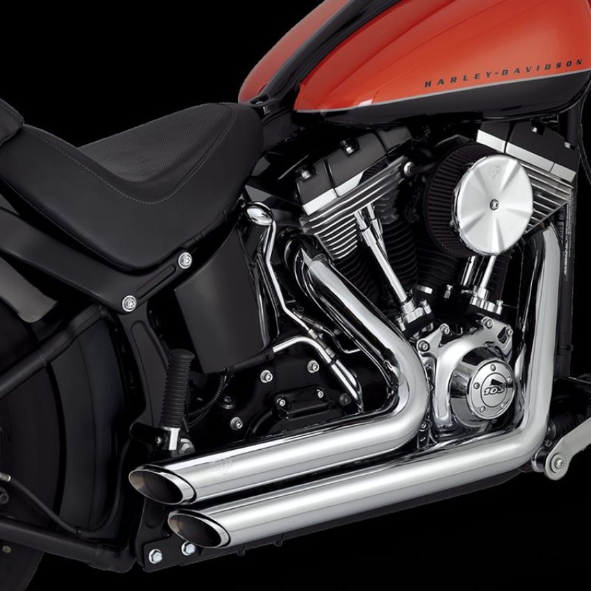 Vance and Hines 17325 Vance & Hines 12-17 Harley Davidson Softail Shortshots Staggered PCX Full System Exhaust