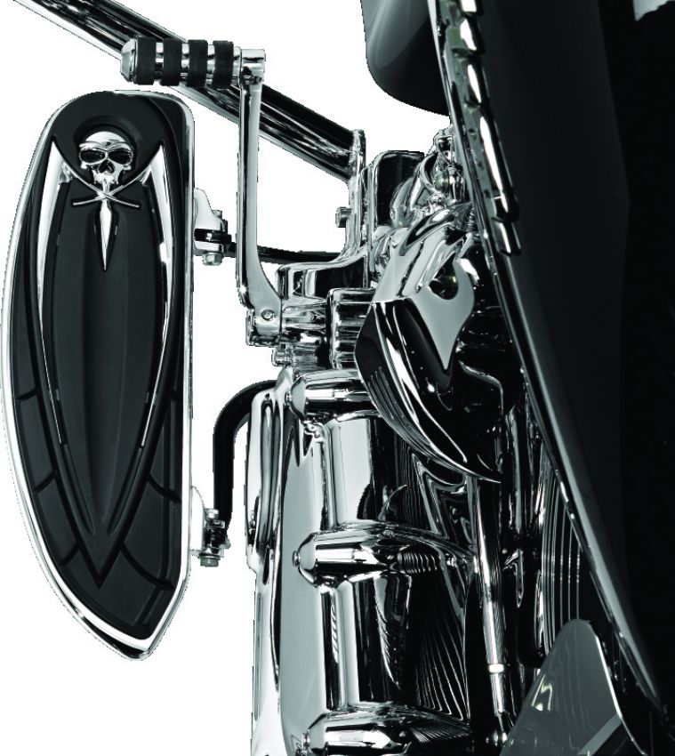 Kuryakyn 4588 Floorboard Relocator Brackets 17-23 Touring Chrome