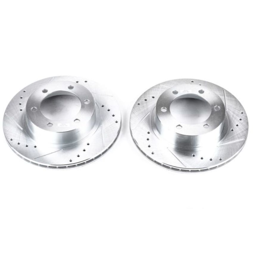 PowerStop JBR794XPR PowerStop Evolution Performance Drilled, Slotted & Plated Brake Rotor Pair