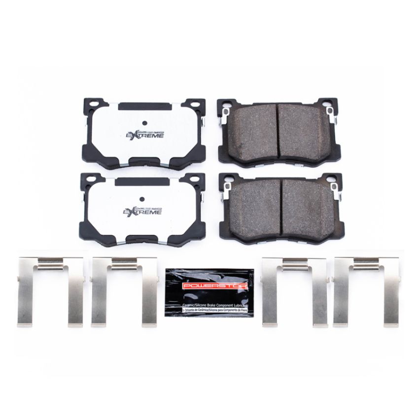 PowerStop Z26-1799 PowerStop - Z26 Performance Carbon-Fiber Ceramic Brake Pads with Hardware Kit
