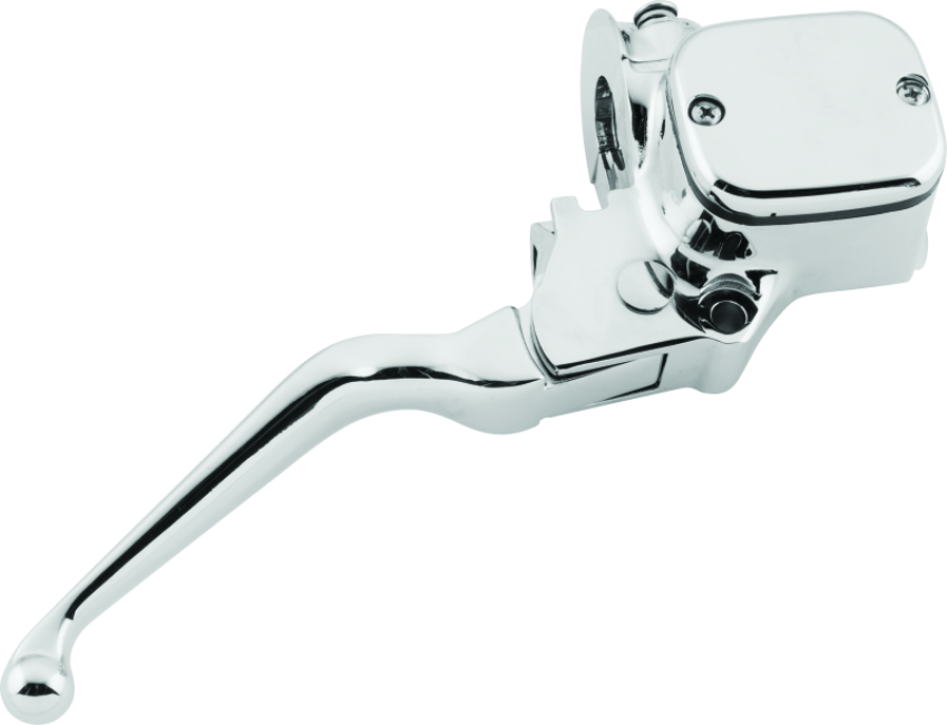 Bikers Choice 499762 96-Up Single Disc Chrome Handlebar Master Cylinder 9/16 Bore Replaces 45019-96