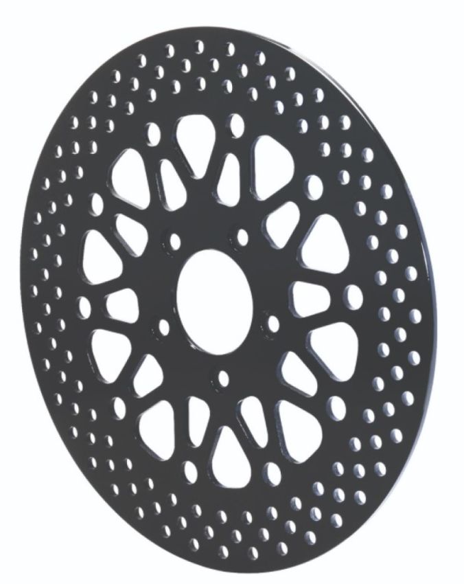 Wilwood 160-10663-BK Rotor-Rear-H-D Motorcycle 84-99 Black Finish 11.50 x .196 - 5 on 3.25in