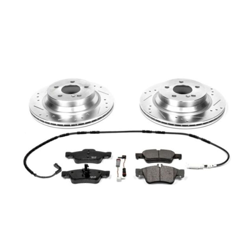 PowerStop K5323 Z23 Daily Driver Carbon-Fiber Ceramic Brake Pad and Drilled & Slotted Rotor Kit