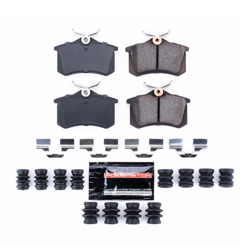 PowerStop Z23-340A PowerStop - Z23 Daily Driver Carbon-Fiber Ceramic Brake Pads with Hardware Kit