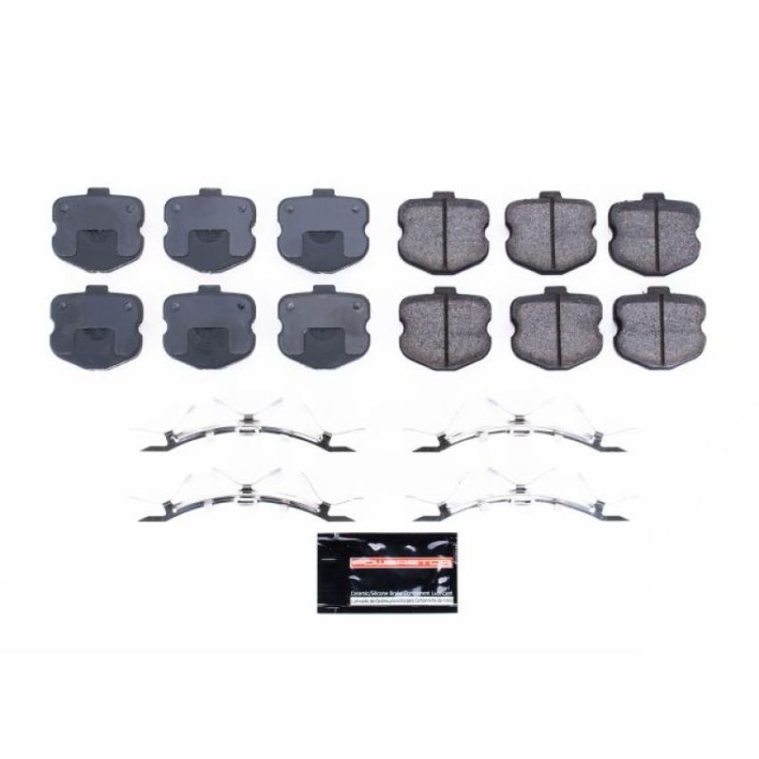 PowerStop Z23-1185F PowerStop - Z23 Daily Driver Carbon-Fiber Ceramic Brake Pads with Hardware Kit