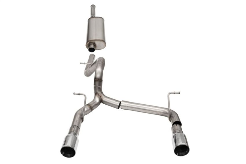 CORSA Performance 21124 Corsa 2018-2024 Jeep Wrangler JLU 3.6L 2.75in Sport Cat-Back Exhaust w/ 4in Tips