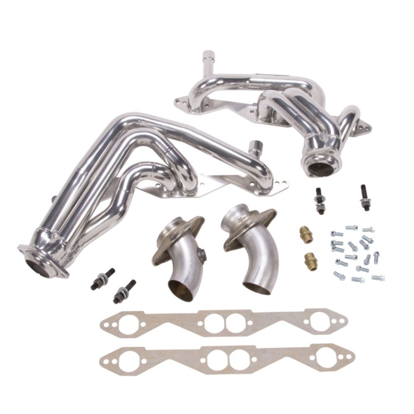 BBK Performance Parts 15950 1993-1996 CHEVY IMPALA SS 1-5/8 SHORTY HEADERS (POLISHED SILVER CERAMIC)