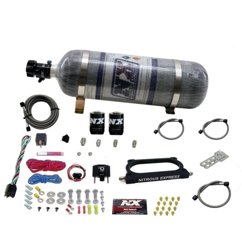 Nitrous Express 20949-12 GT500 NITROUS PLATE SYSTEM (50-250HP) WITH COMPOSITE BOTTLE