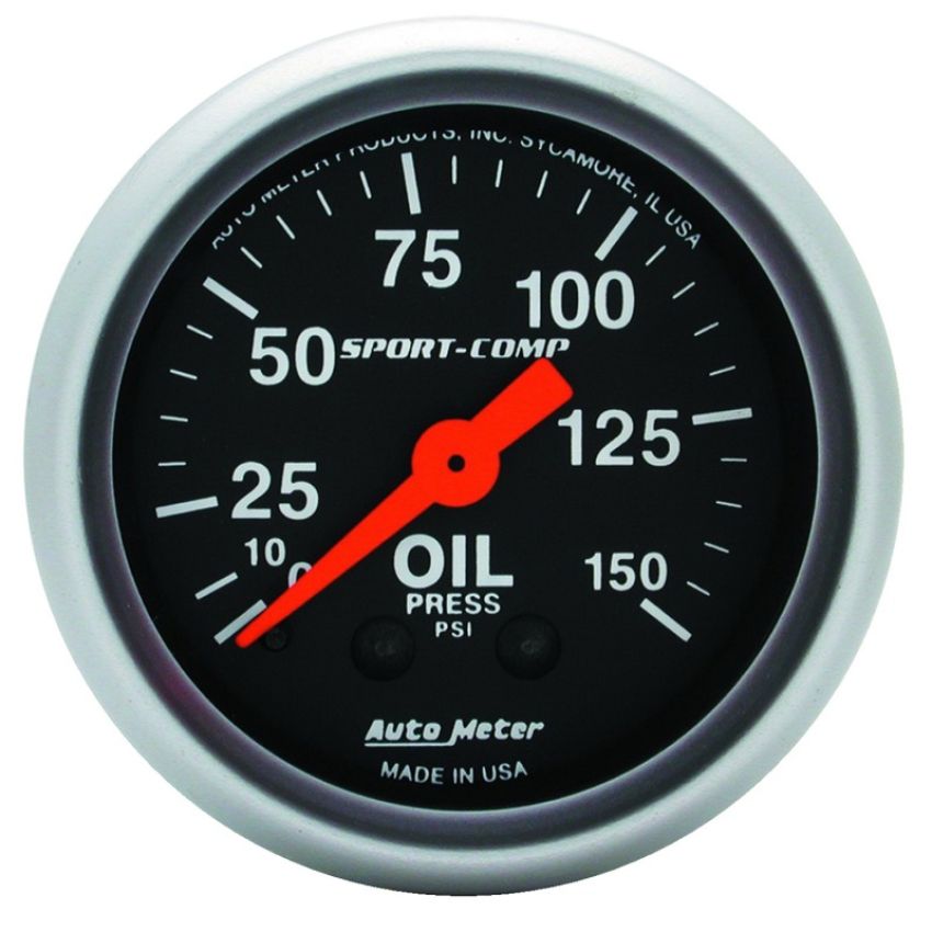 AutoMeter 3323 GAUGE, OIL PRESSURE, 2 1/16