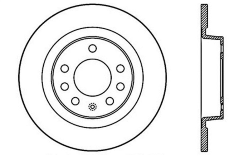 Stoptech 128.62094L Drilled Sport Brake Rotor