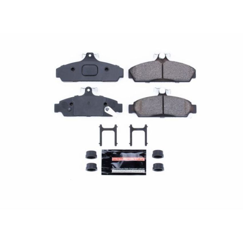 PowerStop Z23-294 PowerStop - Z23 Daily Driver Carbon-Fiber Ceramic Brake Pads with Hardware Kit