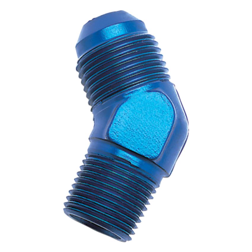 Russell 660100 Performance -6 AN to 1/8in NPT 45 Degree Flare to Pipe Adapter