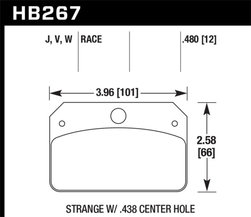 Hawk Performance HB267W.480 DTC-30 Disc Brake Pad