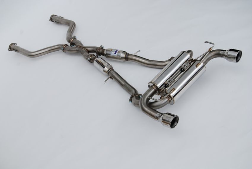 Invidia HS22N4Z7GM1RSL 2022+ Nissan Z 70mm Gemini Cat Back Exhaust - Rolled SS Tips