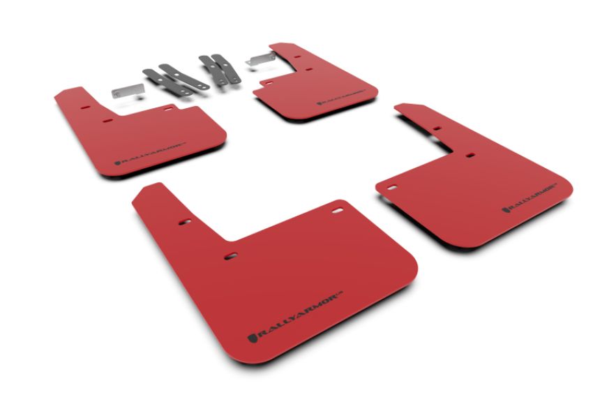 Rally Armor MF63-UR-RD/BLK Red Mud Flap/Black Logo