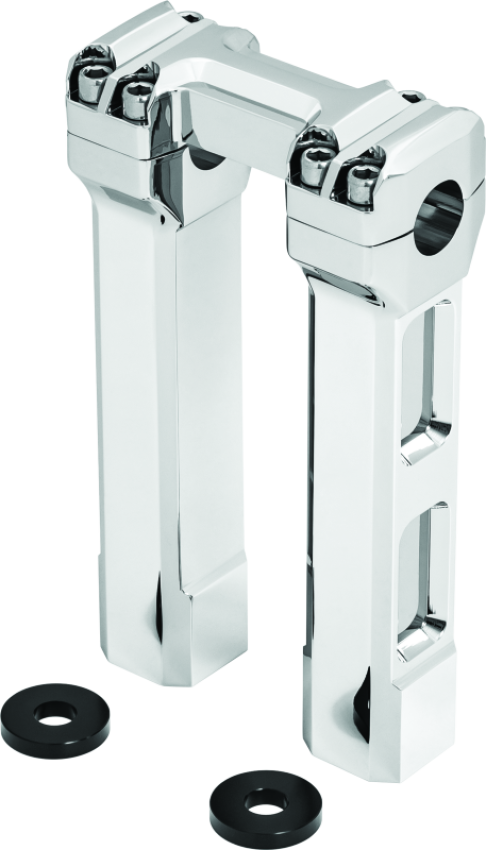 Kuryakyn 6134 8inch Billet Handlebar Risers Chrome