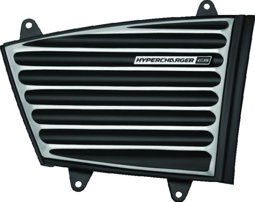 Kuryakyn 9369 Classic Faceplate Hypercharger ES Black & Chrome
