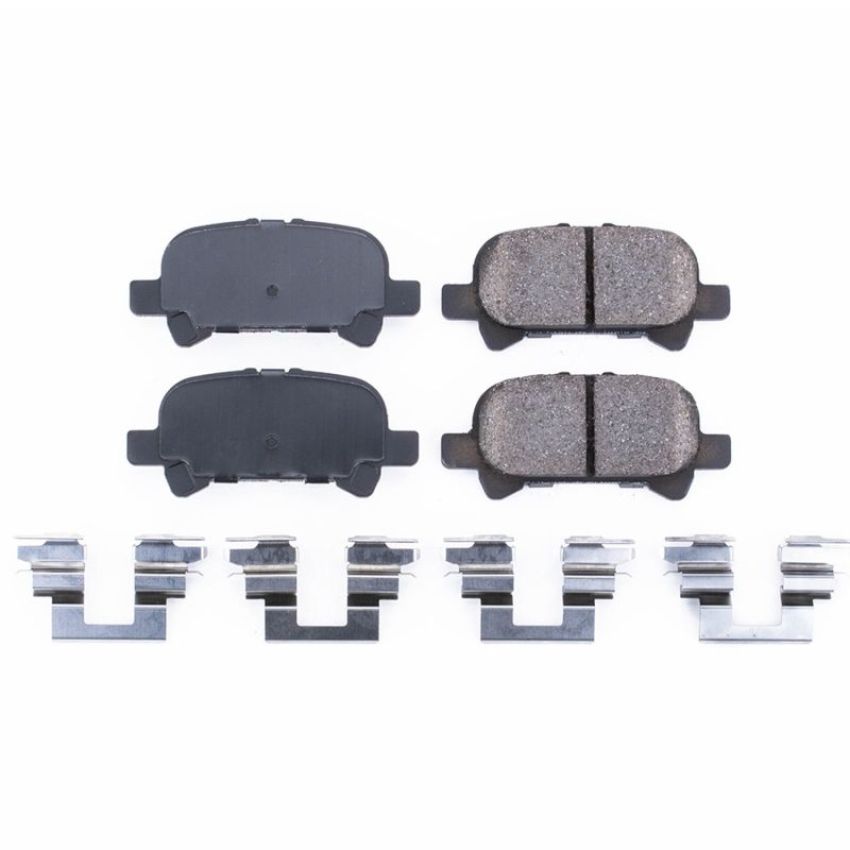 PowerStop 17-828 PowerStop - Z17 Low-Dust Ceramic Brake Pads with Hardware