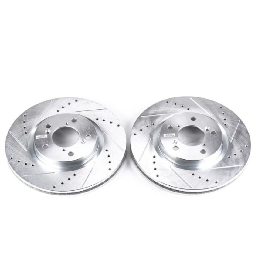 PowerStop JBR1383XPR PowerStop Evolution Performance Drilled, Slotted & Plated Brake Rotor Pair