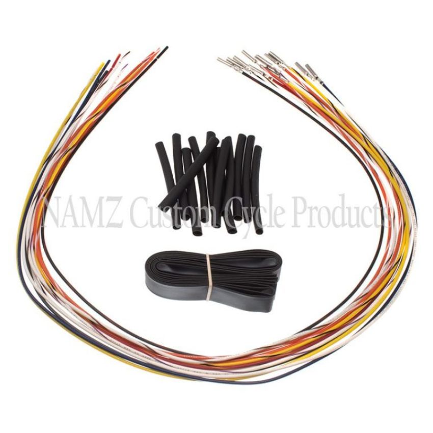 NAMZ NHCX-UDN 96-06 NON-Baggers Handlebar Switch Wire Extensions 24in. (Cut & Solder / Fits Up to 20in. Apes)