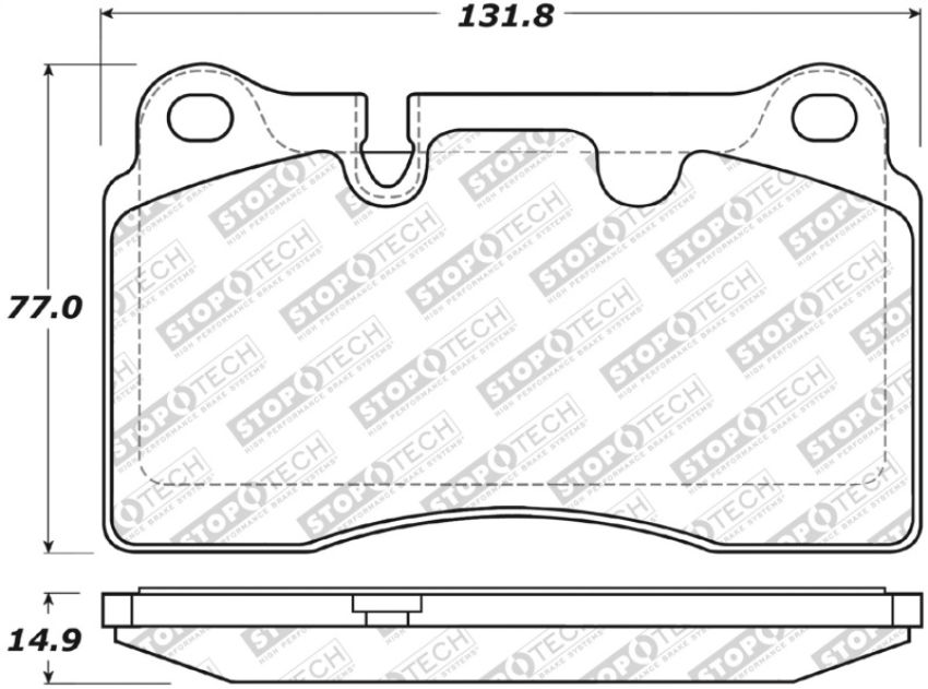 Stoptech 308.11650 Street Brake Pads