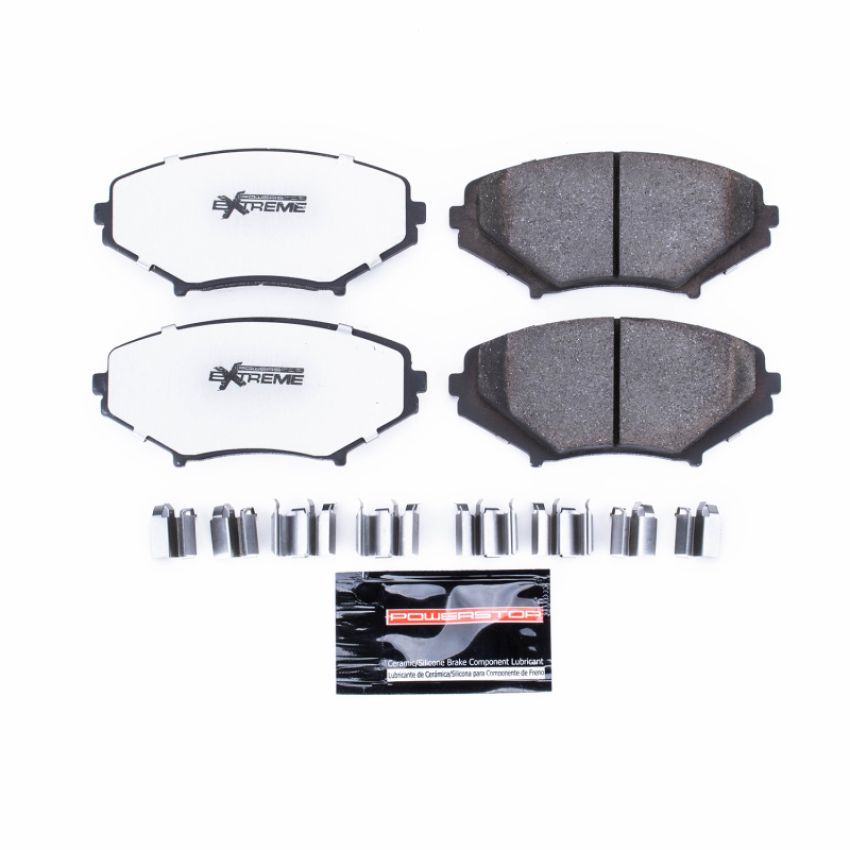 PowerStop Z26-1009 PowerStop - Z26 Performance Carbon-Fiber Ceramic Brake Pads with Hardware Kit