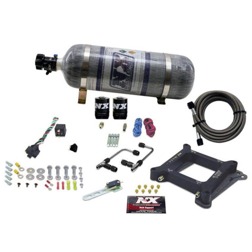 Nitrous Express 60040-12 4150 Gemini STAGE 6 (50-100-150-200-250-300HP) WITH COMPOSITE BOTTLE.