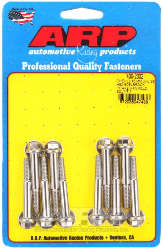 ARP ARP430-2002 Intake Manifold Bolt Kit GM LS w/Edelbrock Intake