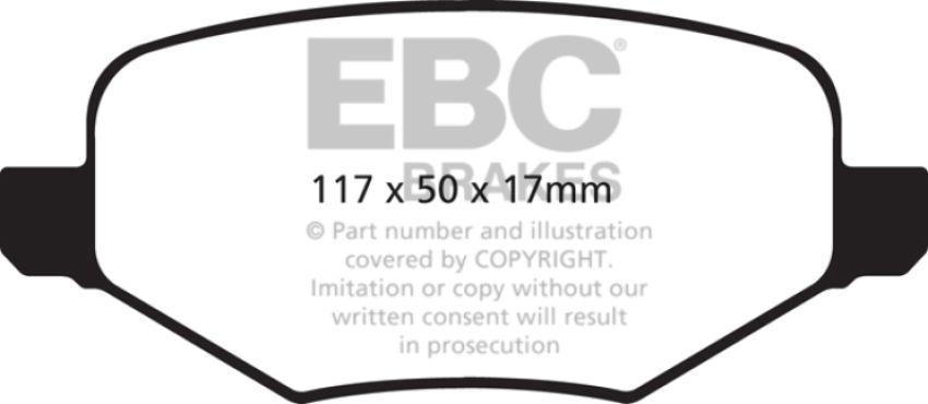 EBC Brakes DP31826C Redstuff Ceramic Low Dust Brake Pads